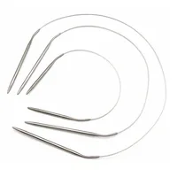 

Charmkey wholesale circular knitting needles stainless steel needle valve 60/80/100/120cm for hand knitting yarn