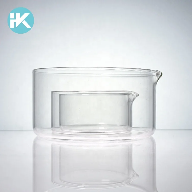 Huke School Lab Basins Laboratory Glass Flat Bottom Crystallising