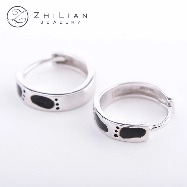 

ring type hoop ring earrings 925 silver