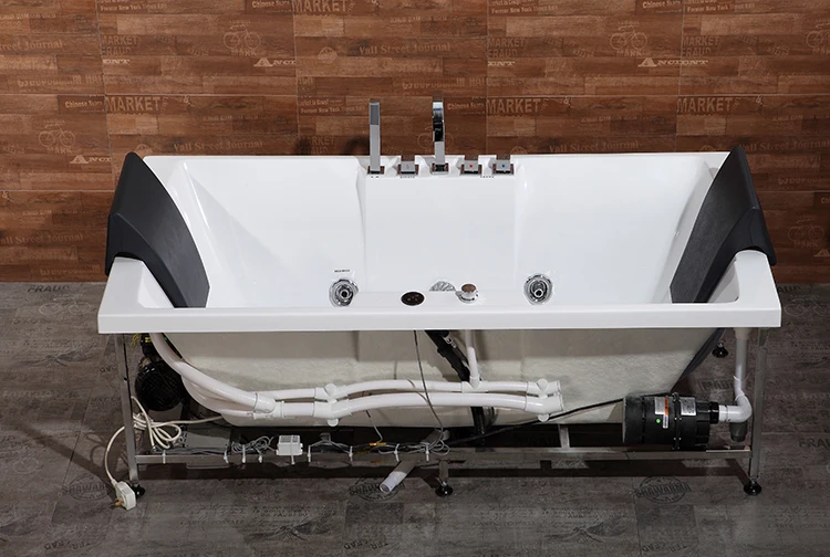 indoor two person massage bathtub bathroom Acrylic small whirlpool bathtub