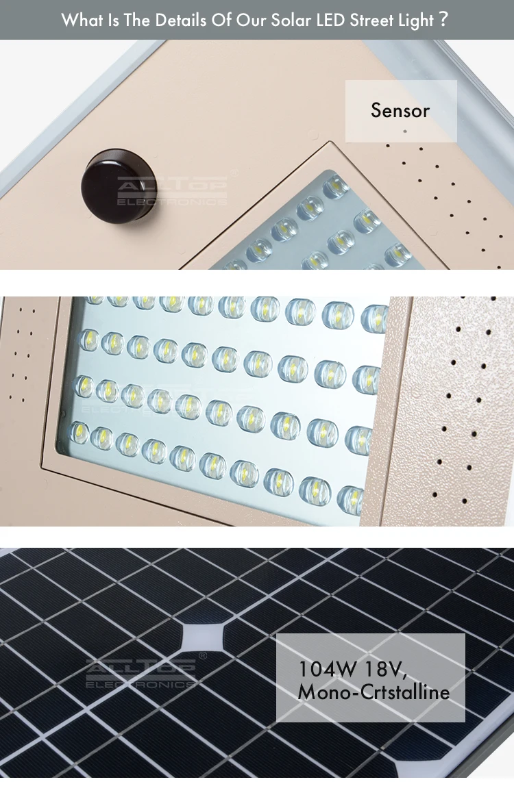 Microwave sensor waterproof outdoor waterproof ip65 120w integrated all in one solar led street light