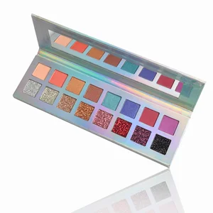 16 Color High Pigment Create Your Logo Custom Glitter Eyeshadow Palette