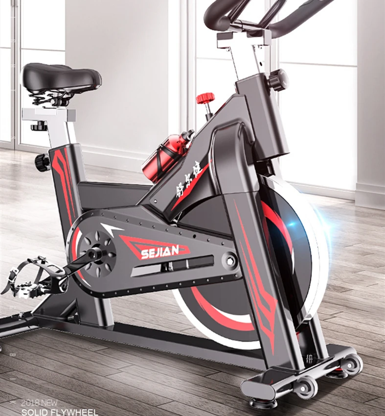 

Fitness Equipment commercial spinning bike professional exercise bike for home, Black-red