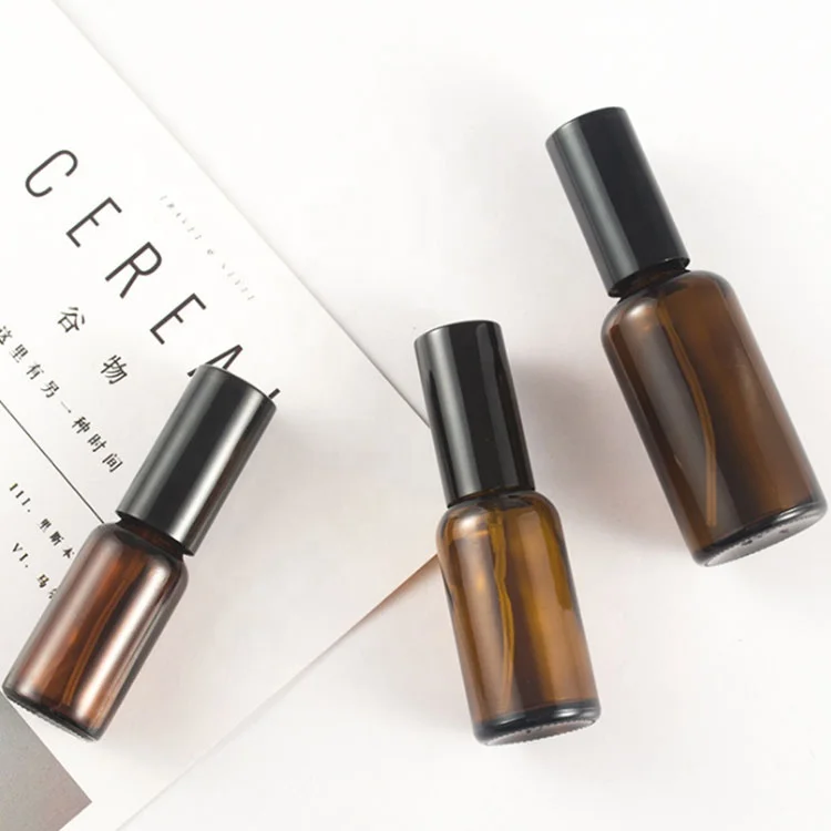 10ml 15ml 30ml 150ml Amber Essential Oil Bottle Hair Oil Glass Pump
