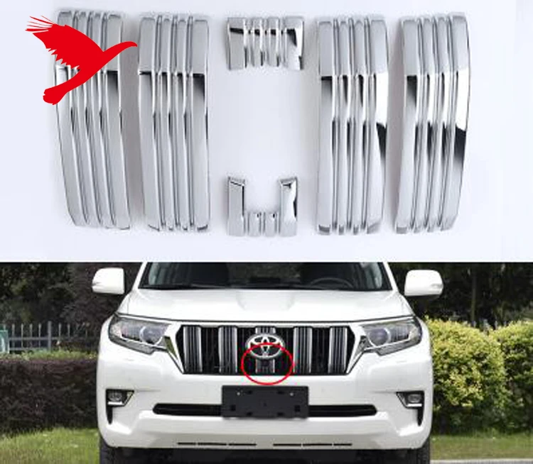 Abs Front Center Grille Grills Insert Cover Trim For Toyota Land