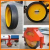 high quality heavy door hubless wheel 14.00-20 solid tire for roller railway crane