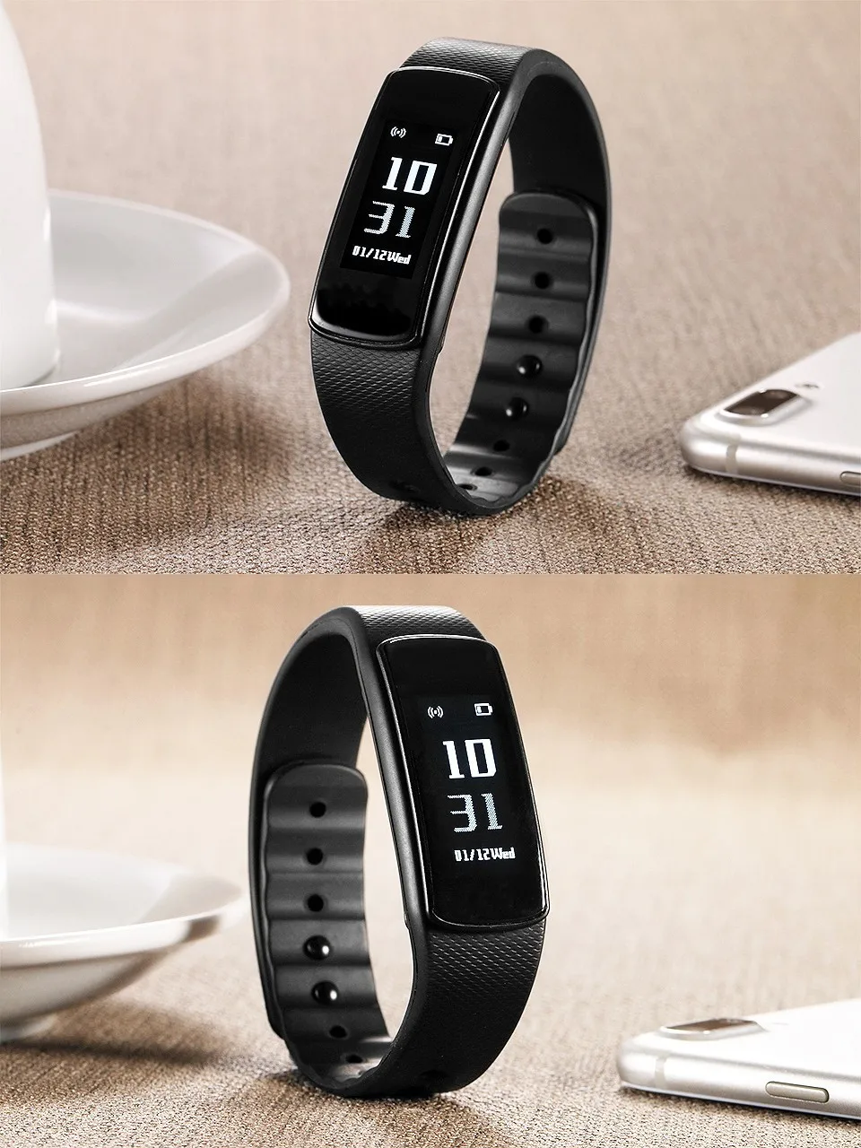 IWOWNFit i6 HR smart wristband Heart Rate Monitor Wristband Smart Band Bracelet Fitness Tracker for iphone Android phone