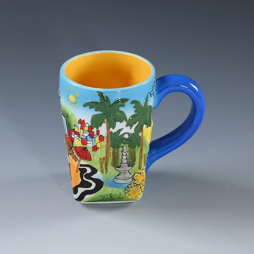 Wholesale 3d Tourist Embossed Ceramic Souvenir Mug - Buy Souvenir Mug ...