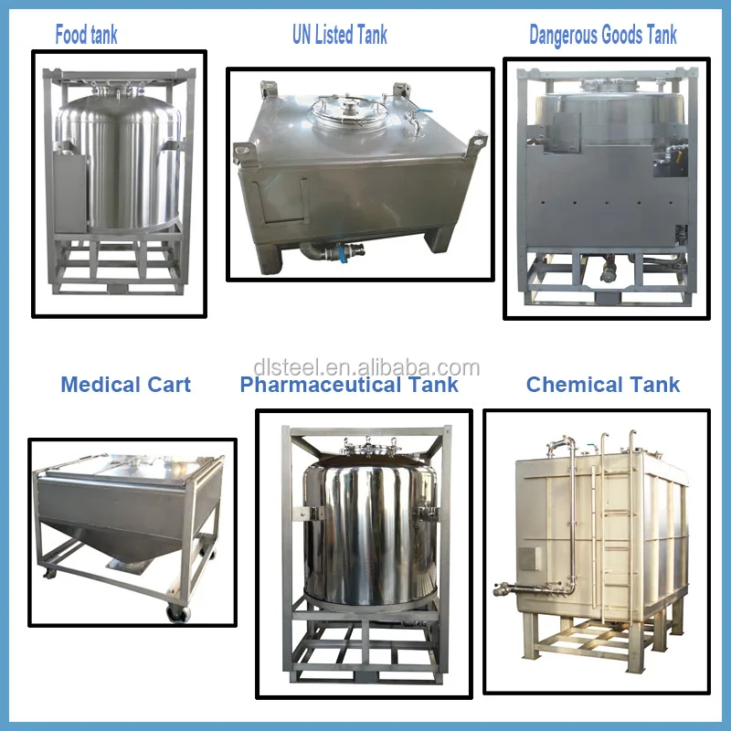 Stainless Steel Ibc Chemical Container 1000l/ibc Chemical Tank With