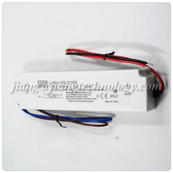 Meanwell IP67 LPC-100-350 100 Watt Waterproof Constant Current Slim 100W 350mA Led Driver