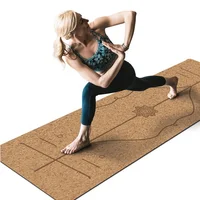

China yoga mat manufacturer custom print organic rubber bottom eco friendly cork yoga mat for exercise