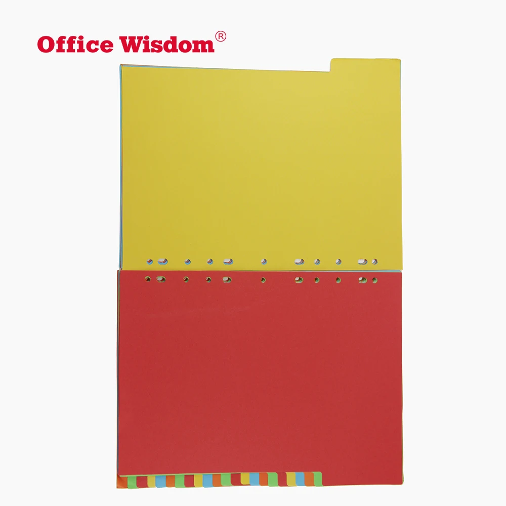 31 Sheets Plastic Index File Divider A4 Colorful Plastic File Dividers For Folder Pp Plastic