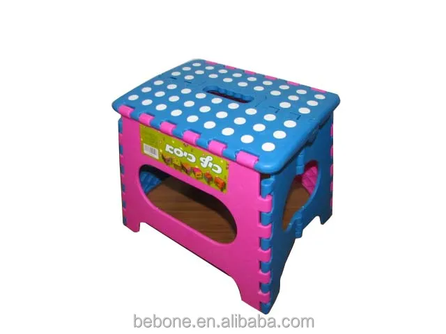 11 INCH Manufacturer supply Cheap Plastic Garden Folding Step Stool With Dots