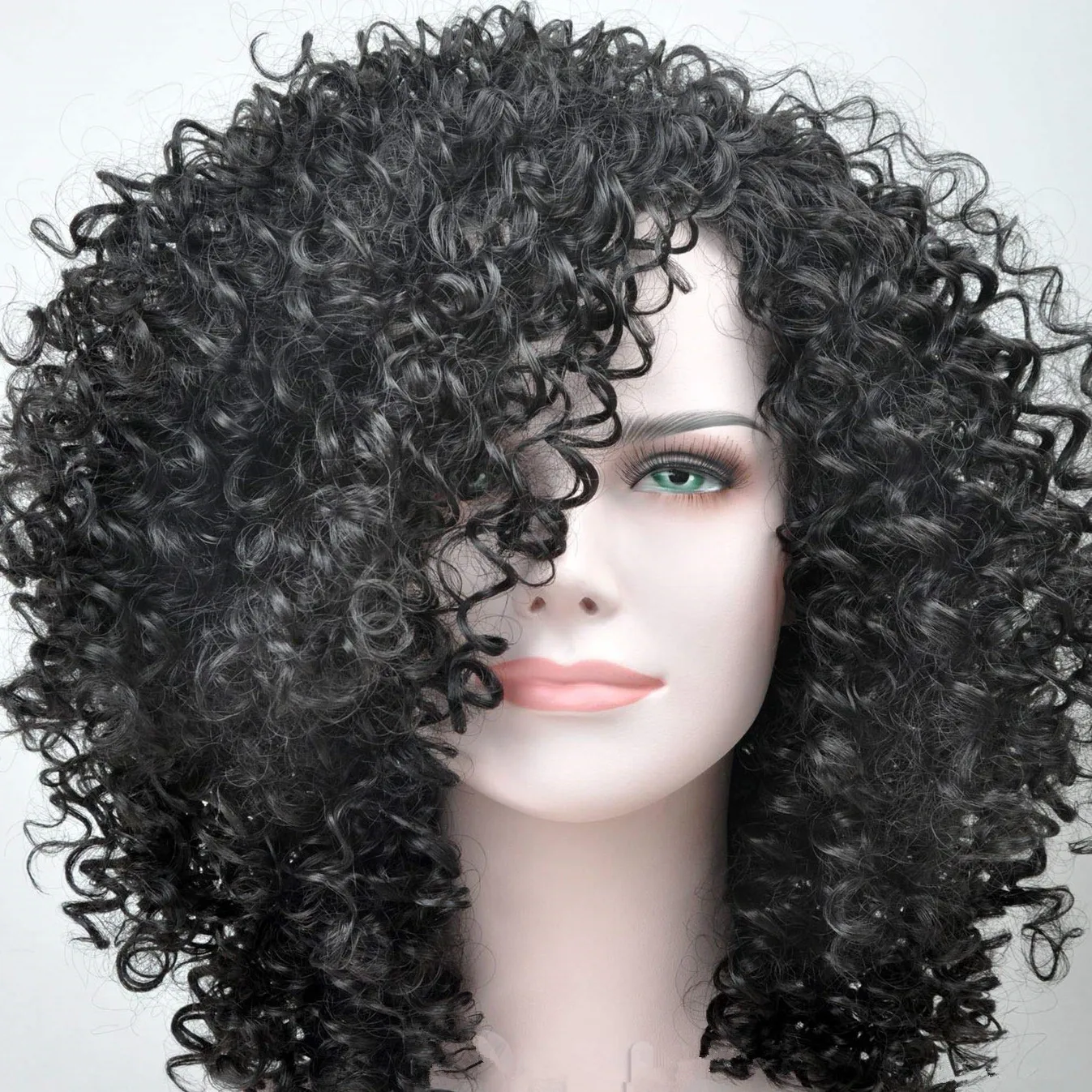 8 inch curly wig length