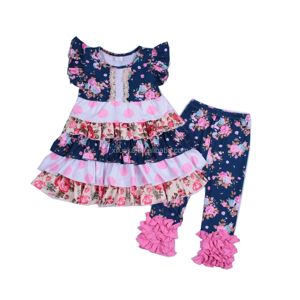 

Kids floral pattern clothing sets Direct from manufacturer clothing summer toddler outfits, Picture