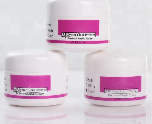 

3 Colors Pink/Clear/White Nail Acrylic Powder for Creating Fantastic Crystal Effect AP001