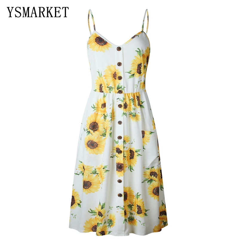 

Bohemian Stylish Floral Pinrting Long Dress Casual Vintage Slim Waist Ladies Sexy Sling Dresses Holiday Sundress Q8430821