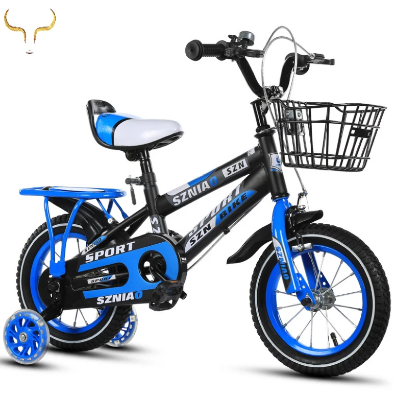 

Manufacturers wholesale children's bicycles with backseat boys and girls baby buggy 2 to 9 years old bicycles, Red;orange;blue