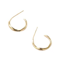 

Factory Price Minimalist Women's Earrings 18K Gold Plated Hoop Earrings Bulk Wholesale E1483