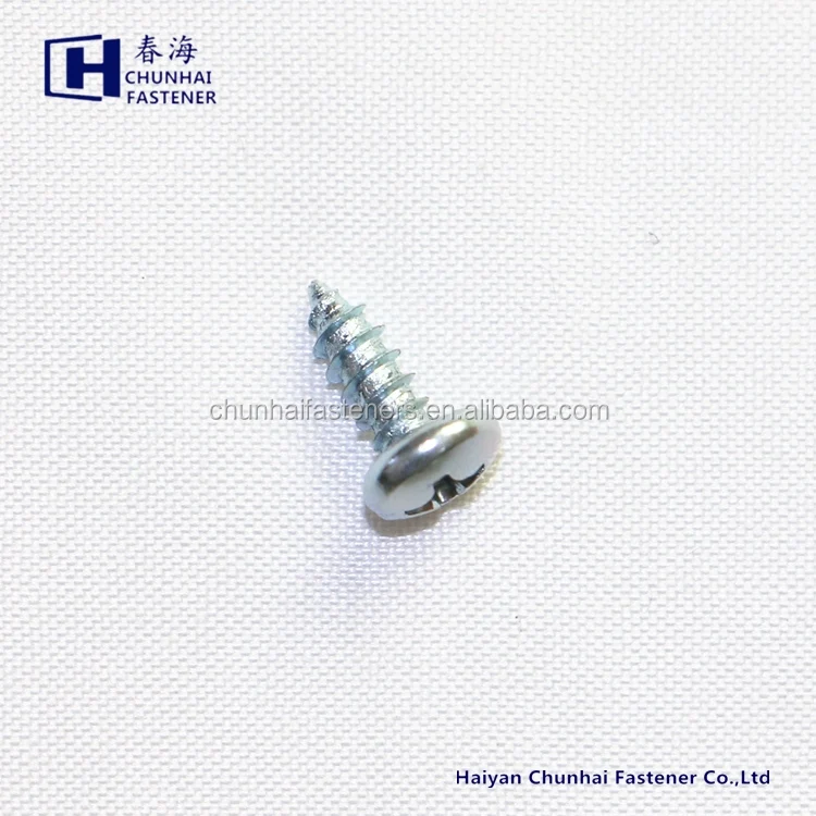 
pan head self tapping screws with serrations zinc 