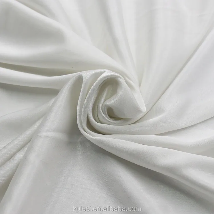 
Cheap 100% polyester 50D FDY 32needle 90GSM weft knitted lining fabric plain lustrous soft for silk pajamas and composite fabric 