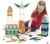 Newest Assembly Play Set DIY Fun Wooden Domino Building Block Toy Kids