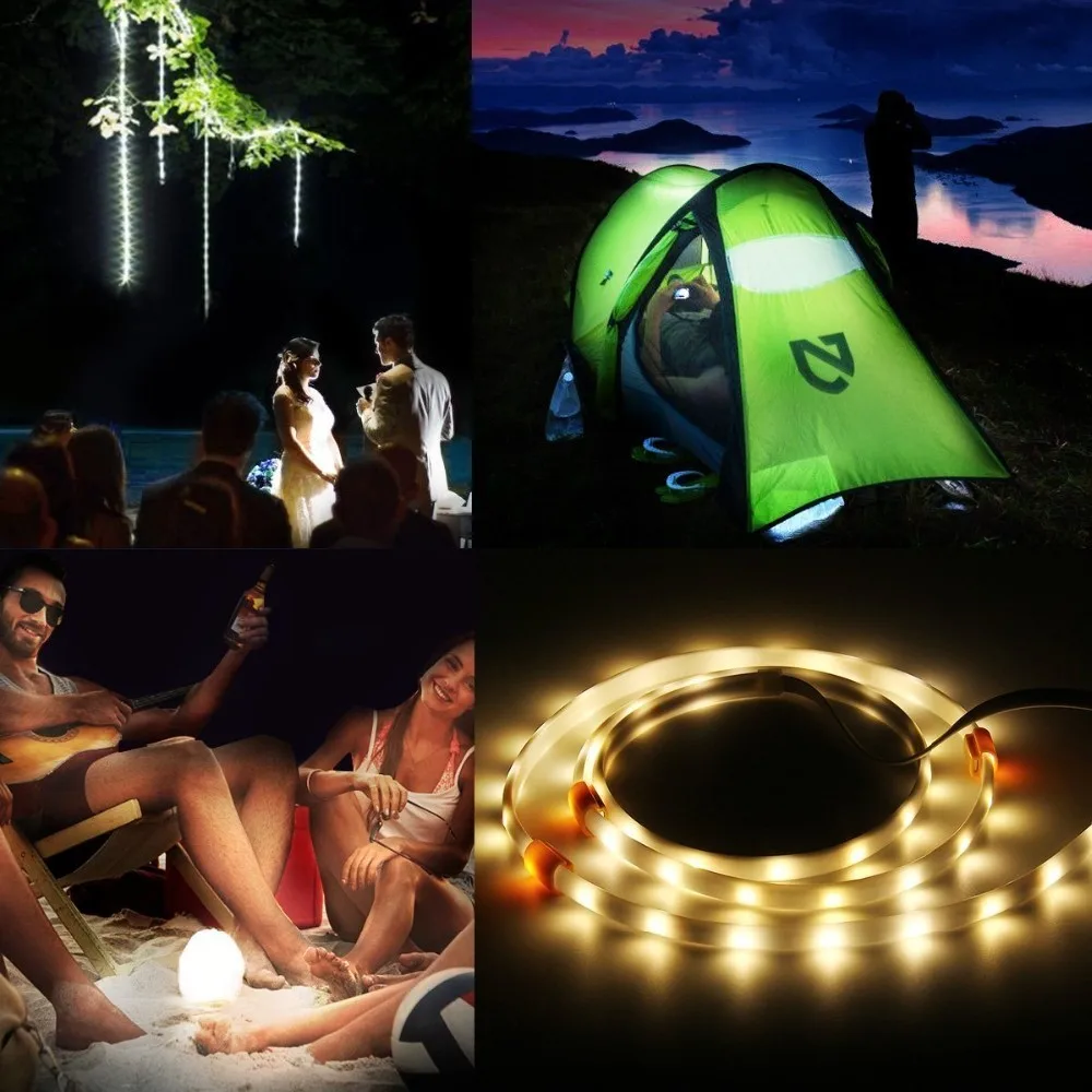 Portable Led Rope Lights Lantern Strip String Linear Lights 5ft For