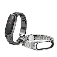 

Mijobs stainless steel wrist band for mi band 4 miband strap mi 4 Wrist Bracelet Strap