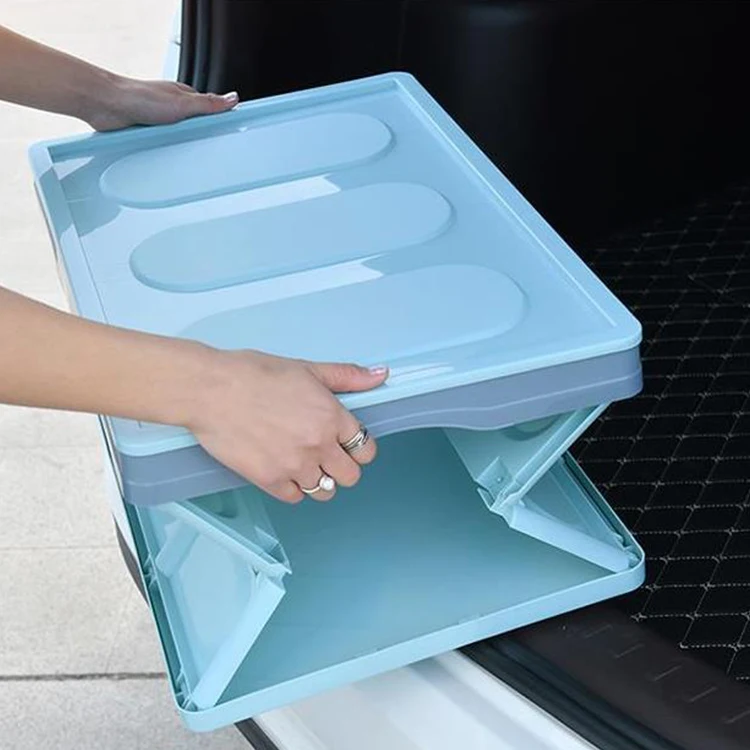 

Wholesale plastic folding box portable box outdoor eco storage box