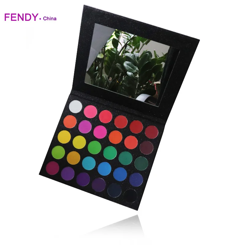 

Customized 30 Colors Matte Eyeshadow Black Glitter EyeShadow Palette, Multi colors