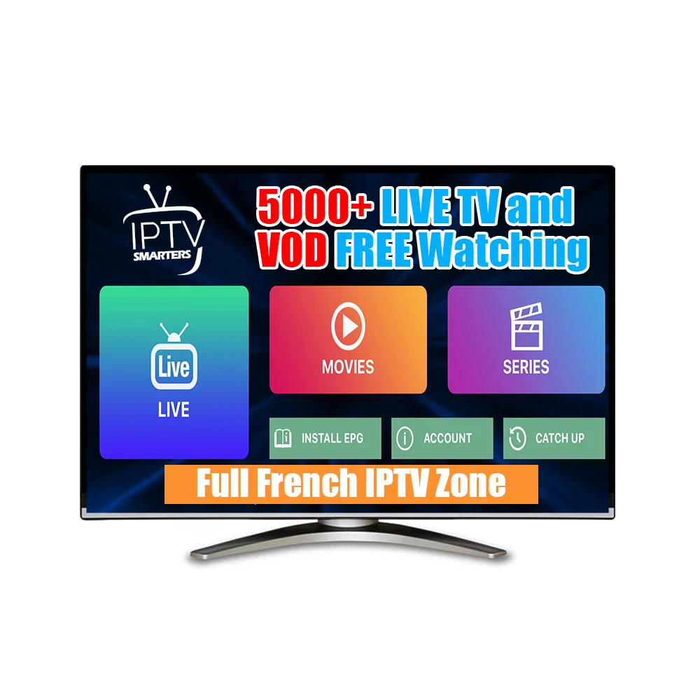 Iptv m3u abonnement 50 Countries 5000 live and vod channels iptv france 1year USA arabic iptv subscription 12 months