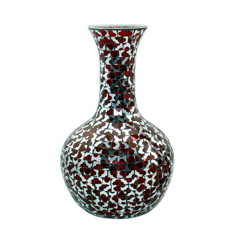 Handblown Glass Vase Poland Wood Base With Wooden Stand Buy Handblown