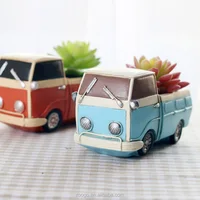 

Roogo cute truck desktop resin balcony plant pots