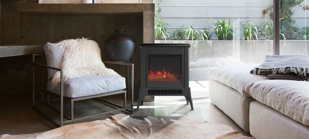 Cheap Decorative Led Master Flame 2 Sided Electric Fireplace