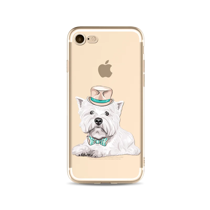 

Lovely Puppy Dog TPU Custom Design Phone Case For iPhone X XS MAX XR