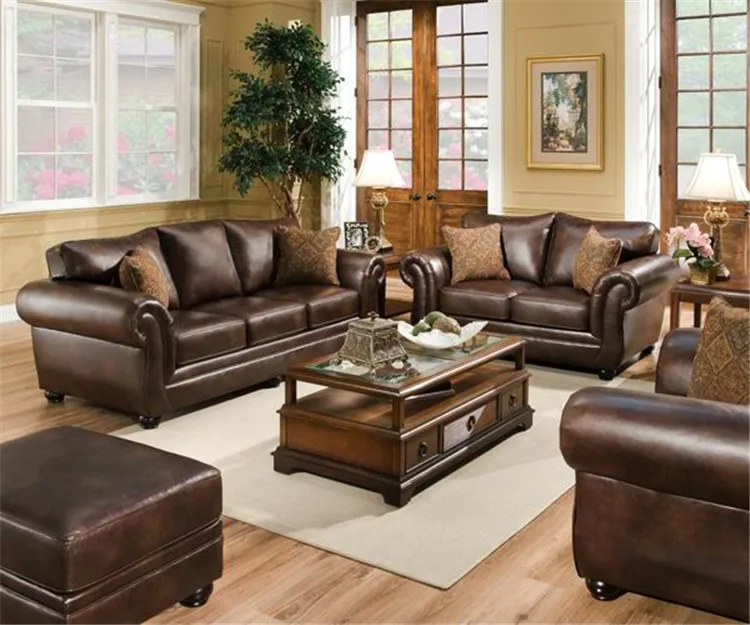 Superior Performance 7 Set Seater Brown Cloth Leather Sofa Cover