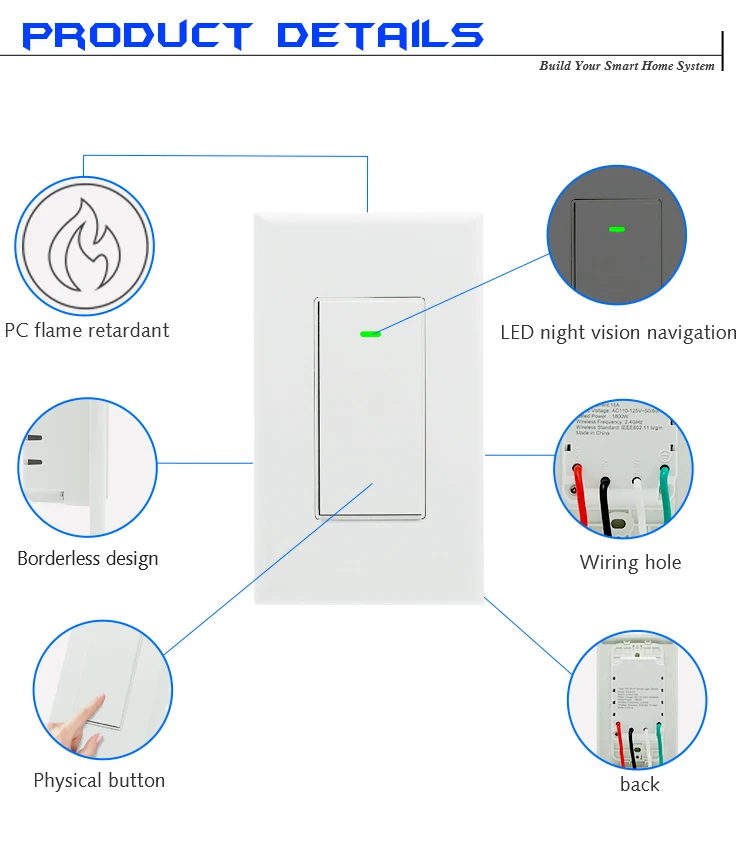 Touch wall light switch схема