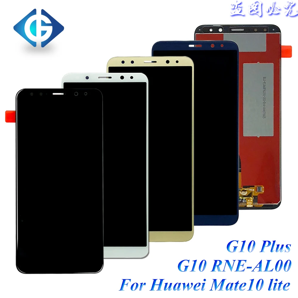 

Wholesale for Huawei Mate 10 Lite Display Screen with Touch Digitizer Assembly Pantallas for Huawei Mate 10 Lite, Black white blue gold