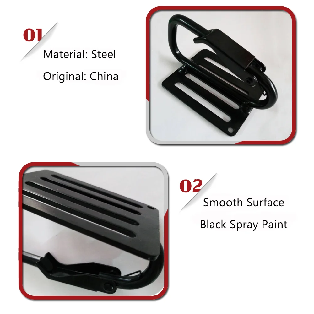 Stainless Steel 316 Snap Hook Outdoor Sport Climbing D Type Snap Hooks With Plate Used With Strap