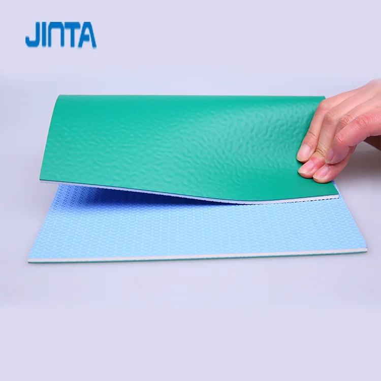 
JINTA Alibaba supplier Green sport court flooring for sale with thickness 4.7MM Badminton court mat 