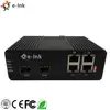 Hardened 250m Long Range PoE Switch 4 port 10/100/1000BASE-T + 2 port 1000BASE-SFP