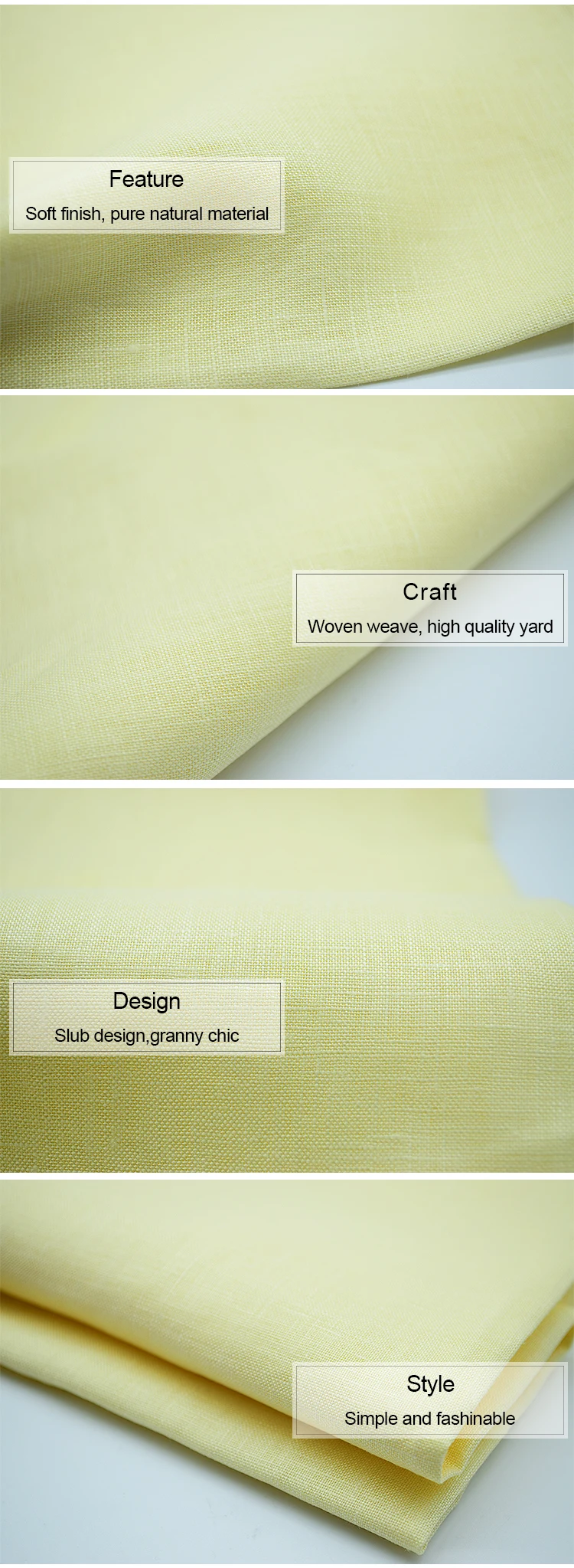 Skygen shirts cloth plain dyed soft woven solid color wholesale french irish italian 100% pure linen fabric for clothes