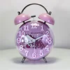 Cute cartoon Hello Kitty pink color plastic table alarm clock present/gift for children