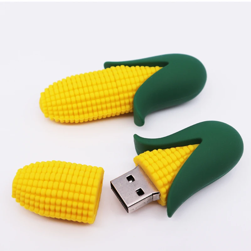 

Pvc Food Shape Plastic Usb Stick Corn Shape Usb Flash Drive 8G