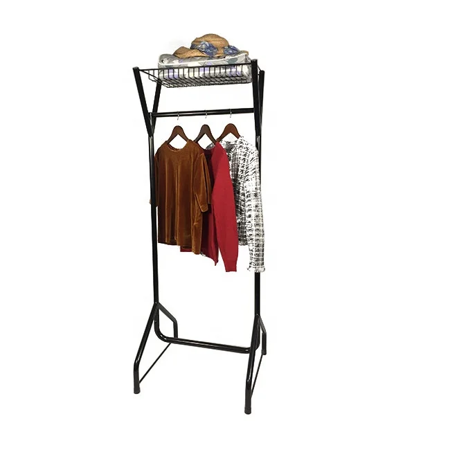 Online Shop Retail Floor Free Standing Metal Garment Clothing Hanging