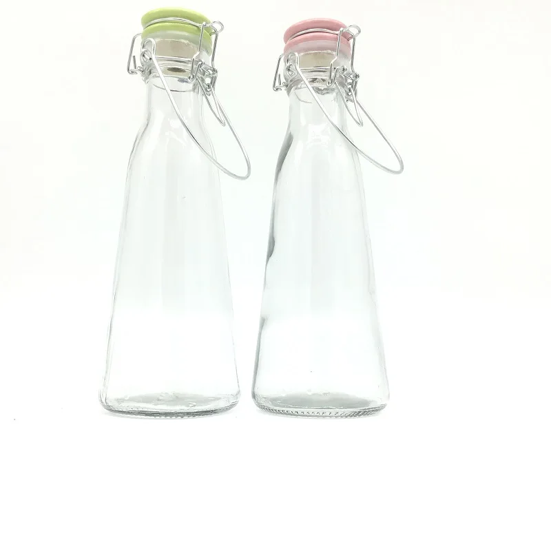 Customize empty milk glass bottle