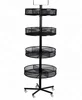 4 tier spinning rotating display rack shelving
