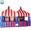3 in 1giant inflatable baseball batting cage sport game,Carnival booth inflatable football and basketball goal player court