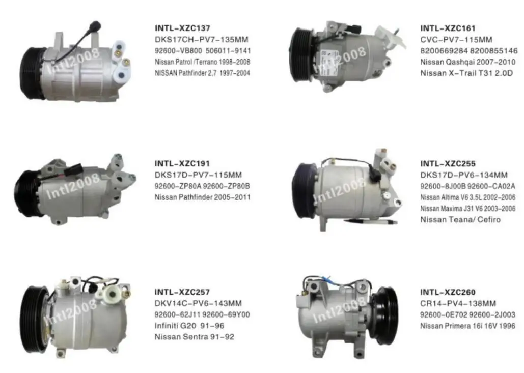 67455 Compressor DKV14C 1PK 506021-4021 for Nissan Frontier / Xterra L4 2.4L