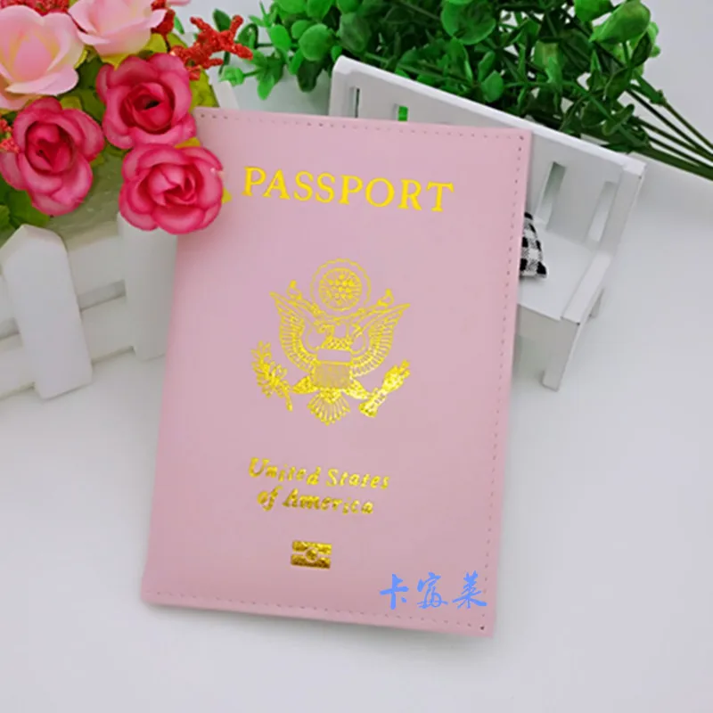 Soft Pu Leather Gold Stamp Passport Cover Buy Passport Holder,Soft Pu